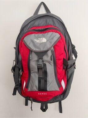 The North Face Surge Backpack Unisex Laptop Travel School Hiking Day Trip Bag.